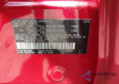 2016 Toyota Rav4 Se from USA, damaged, VIN JTMJFREVXGJ060884